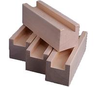Set di 4 alzate per mobili in legno massello, per letto, tavolo, scrivania, divano, gambe, sollevatori fai da te, per piedi dell'armadio, 10 x 1,2 x 3 cm