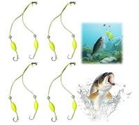 Set di 4 ami da pesca a doppio inverso, galleggianti da pesca, kit magnetico Fi/shing, design resistente agli strappi, set di ami Fi/shing anti groviglio per un lancio fluido, migliore controllo fis