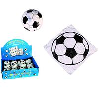 Set di 4 asciugamani magici con motivo pallone da calcio, ideali come regalo per compleanno, idea regalo per feste, gioco di give-aways Goodies (set da 4)