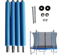 Set di 4 aste di ricambio per trampolino, con manicotto in schiuma, parti universali per trampolino, 176 cm