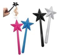 Set di 4 bacchette magiche per sale e pepe, bacchetta magica a forma di stella per la cucina, sconosciuta bacchetta magica per sale e pepe, saliera e pepe