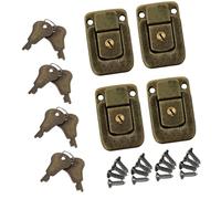 Set Di 4 Barre Di Ferro Stabile Riduttore Accessori Per Chiusure Sicure Di Valigie E Borse In Case E Workshop Toolase