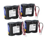 Set di 4 batterie compatibili ABUS Security Center per sirena esterna radio 2WAY 3 V ABUS FU2986 FU8220 FU8222 FUSG50000
