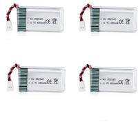 Set di 4 batterie LiPo 3.7V 650mAh 25C per droni Syma X5 X5C X5SC RC