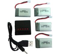 Set di 4 batterie LiPo 3.7V 850mAh per Syma X5SC, WLtoys K989 | Ricaricabile