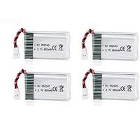 Set di 4 Batterie LiPo 850mAh 3.7V per Droni Syma X5SC X5SW RC | Durevole, Ar...