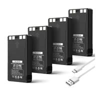 Set di 4 batterie LIT-22 Pro di ricambio per batteria al litio SPYPOINT LIT-22 Pro, Compatibili con fotocamera Trail Flex Series (M, Dark, S-Dark, S, G36, Flex-Plus) cavo di tipo C incluso