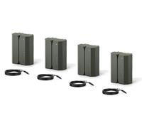 Set di 4 batterie TILTA NP-FZ100 con ingresso USB-C 2400 mAh Compatibile con Sony FX3, FX30, A6600, A6700, A9, A9 III, A7S III, A7R III, A7C, A7 III, A7 IV, A7R IV, A1 II, ZV-E1 TNP-FZ100-GN-4