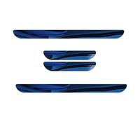 Set di 4 Battitacco per Jeep Grand Cherokee (WL 2021-2025 2026) in Acciaio Inox con Finitura Blu, Protezione Adesiva Anti-Graffio per Porte Anteriori e Posteriori, Decorativi per Soglia Auto