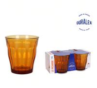 Set Di 4 Bicchieri 31Cl Ambra Picardie Design Classico ed Elegante | Set 4 Bicchieri Picardie Ambrato da 31Cl, Resistenti, Funzionali e Versatili per Servire Qualsiasi Bevanda Calda o Fredda, Perfetti