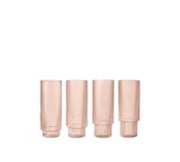 Set di 4 bicchieri long drink Ripple Blush