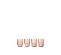 Set di 4 bicchieri Ripple Glass Blush