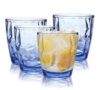 Set di 4 bicchieri riutilizzabili in plastica da 300 ml, senza BPA, ideali | Questo set di 4 bicchieri di plastica riutilizzabili da 300 ml è privo di BPA, il che li rende sicuri e pratici, ideali per