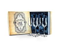 Cognac & Spirits Snifter Bicchieri | Set di 4 piccoli tulipani Copitas per Brandy, Armagnac, Dessert Wine, Aperitivo, Dopo cena Drink Sorseggiando | Mini Stemmed Nosing Sniffers per degustazione di