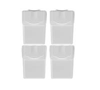 Set di 4 bidoni raccolta KEDEN SORTIBOX per il riciclaggio, bianco, 80L