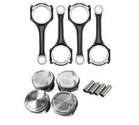 Set di 4 bielle, pistoni e anelli di biella Φ82mm compatibili per Benz M271 1.8 W204 W211 W212 C200 C250 SLK A2710300220