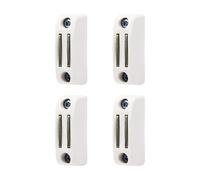 Set di 4 bloccanti magnetici bianchi per tapparelle, supporto da parete magnetico, fissaggio e utilizzo facile, adatto a tutte le manovelle, altezza regolabile