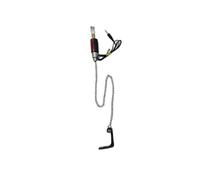 Set di 4 bobine LED per pesca alla carpa, senza batterie, bobina trasparente con LED colorati per uso notturno (rosso)