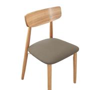 Set di 4 Bordeaux coprisedia per Sala da Pranzo in Jacquard - Alta Elasticità - Anti-Polvere - per Sala da Pranzo, Cucina(Light Gray,Small-1pc)