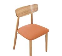 Set di 4 Bordeaux coprisedia per Sala da Pranzo in Jacquard - Alta Elasticità - Anti-Polvere - per Sala da Pranzo, Cucina(Orange,Large-1pc)