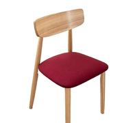 Set di 4 Bordeaux coprisedia per Sala da Pranzo in Jacquard - Alta Elasticità - Anti-Polvere - per Sala da Pranzo, Cucina(Red,Large-1pc)