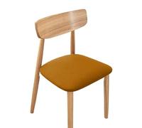 Set di 4 Bordeaux coprisedia per Sala da Pranzo in Jacquard - Alta Elasticità - Anti-Polvere - per Sala da Pranzo, Cucina(Yellow,Large-1pc)