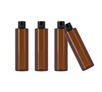 Set di 4 bottiglie da viaggio da 250 ml, dispenser vuoto per cosmetici, trasparenti e a prova di perdite, bottiglia struccante