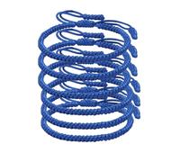 Set di 4 braccialetti dell'amicizia blu da donna, 6 braccialetti dell'amicizia blu regolabili intrecciati per celebrare l'amicizia e il coraggio ispiratore, gioielli fatti a mano, One Size, Cordoncino