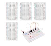 Set di 4 breadboard, kit di prototipi di circuiti PCB, senza saldatura, 4x400 punti, compatibile con progetti fai da te Arduino, Raspberry Pi 2/3/4/5, distribuzione Proto Shield - Blocchi di connessi
