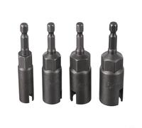 Set di 4 bussole a farfalla per bulloni, 10,2 cm, esagonali, per pannelli, viti, cacciavite, in acciaio al cromo vanadio, finitura sabbiata