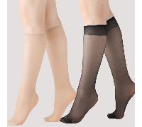Set Di 4 Calze Trasparenti E Alla Moda, 2 Nere E 2 Color Carne, Versatili E Adatte Per L'uso Quotidiano 36-39,40-43Colore unicoTessuto