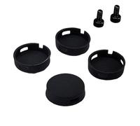 Set di 4 campanelli in silicone per la casa, colore nero | Set di 4 pulsanti per campanello, accessori per porta, aggiornamenti per gli appassionati, facili da usare