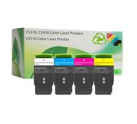 Set di 4 Cartucce Toner Compatibili per Lexmark CS310/CS410/CS510 - Non-OEM - Capacità Standard / Alta / Extra Alta (K/C/M/Y, Codici 70C20K0-70C2XK0)