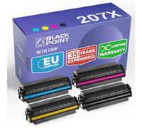 [CON CHIP] Set di 4 Cartucce Toner per HP 207X HP 207A W2210X W2210A W2211X W2211A W2212X W2212A W2213X W2213A per HP Color Laserjet Pro MFP M283fdw MFP M282nw MFP M283fdn Laserjet M255dw M255nw