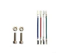 Set di 4 cavi girevoli 5N OFC con viti per ago per giradischi, progettato per ridurre al minimo la perdita di segnale e gli errori di connessione