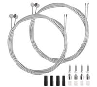 Set di 4 cavi per freni Bicycle Brake Cable Set universale per mountain bike, cavo freno BMX intercambiabile con tappi terminali per cavi e anelli O, cavo di commutazione professionale per bicicletta