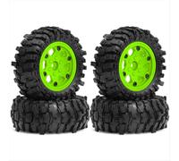 Set di 4 cerchi Beadlock da 88 mm e 1,9 pollici e pneumatici in gomma morbida per auto cingolate RC 1/10 Axial SCX10 Pro Capra TRX4, D