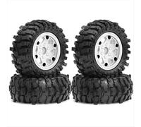 Set di 4 cerchi Beadlock da 88 mm e 1,9 pollici e pneumatici in gomma morbida per auto cingolate RC 1/10 Axial SCX10 Pro Capra TRX4, C