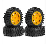 Set di 4 cerchi Beadlock da 88 mm e 1,9 pollici e pneumatici in gomma morbida per auto cingolate RC 1/10 Axial SCX10 Pro Capra TRX4, A