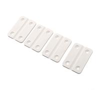 Set di 4 cerniere di ricambio in plastica bianca con 16 viti per riparazione ghiacciaia all'aperto igloo per manutenzione durevole e scatola resistente alle intemperie