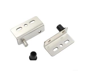 Set di 4 cerniere girevoli a scomparsa resistenti, per armadi e porte in legno, struttura industriale in acciaio, supportano una funzione affidabile e precisa dei mobili (argento)