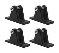 Set di 4 cerniere in nylon per barca e yacht per bimini top con connessione stabile e fori per viti per una facile sostituzione e un uso a lungo termine