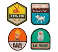 Set di 4 cerotti termoadesivi Il Piccolo Principe (Ritratto, Volpe, Rosa, Pec...