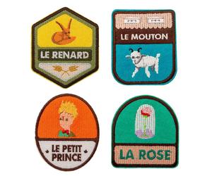 Set di 4 cerotti termoadesivi Il Piccolo Principe (Ritratto, Volpe, Rosa, Pec...