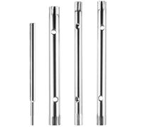 Set di 4 chiavi a bussola, chiavi a tubo, chiavi a tubo, doppia chiave a bussola per installazione, riparazione lavandino, lavabo, chiavi (8 x 9 mm, 10 x 11 mm, 12 x 13 mm), con 1 mandrino