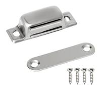 Set di 4 chiusure magnetiche per porte in acciaio inox con viti, robuste chiusure per armadi, facili da installare, per mobili da casa