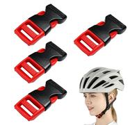 Set di 4 chiusure per casco da bicicletta, con clip per casco da bicicletta, con chiusura a spina, per casco Abus, moto, mountain bike, bici da corsa
