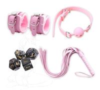 Set di 4 cinturini in pelle rosa per yoga con accessori per lo stretching dei muscoli delle mani e del collo, progettato specificamente per le posizioni yoga