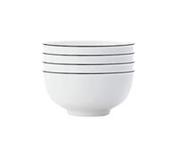 Set di 4 ciotole per insalata in ceramica in stile giapponese, per cereali, insalata, zuppa, pho, ramen, dessert, noodle, pasta, adatte al microonde