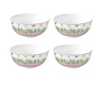 Set Di 4 Ciotole Per Muesli SPRING PARADE Farfalle D. 15cm Easy Life